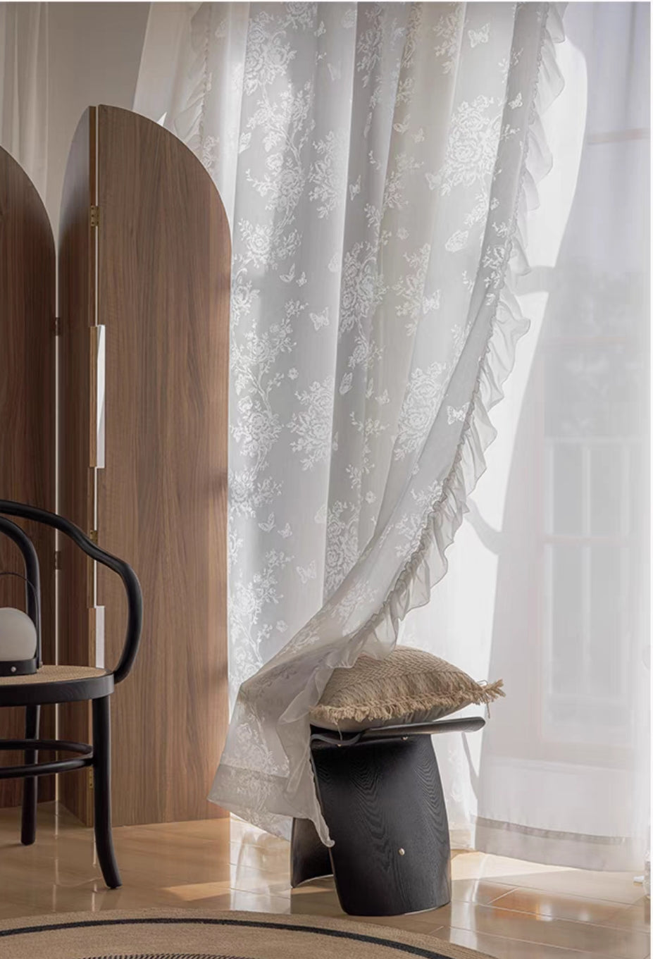 Rose Custom Sheer Curtain