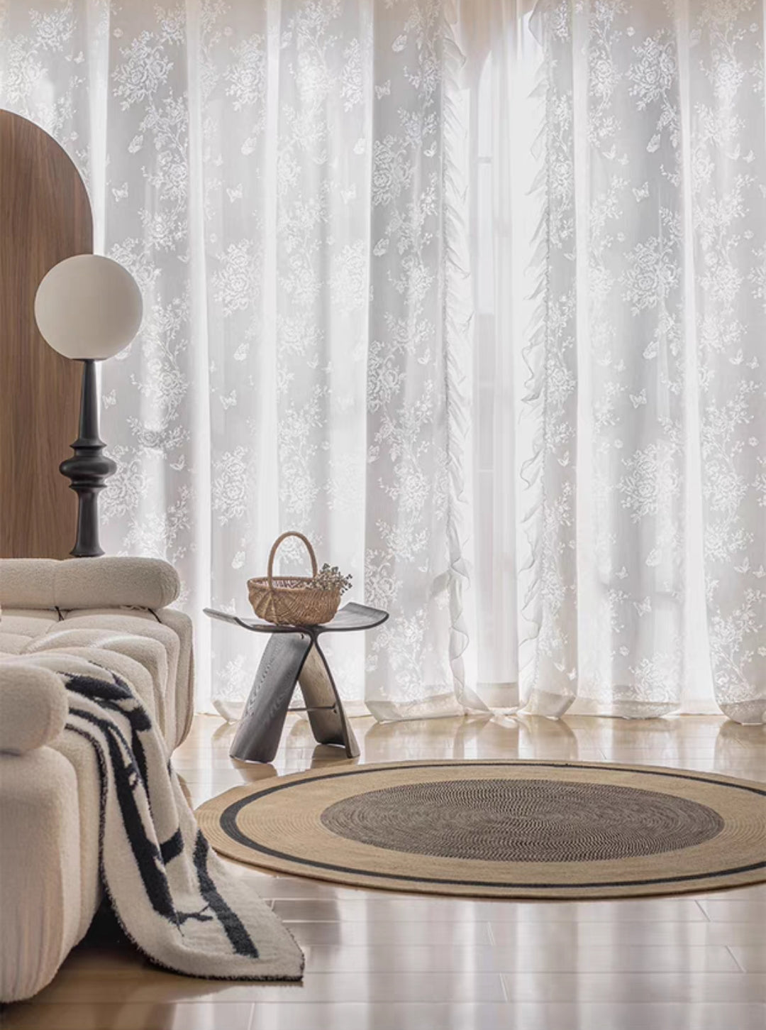 Rose Custom Sheer Curtain