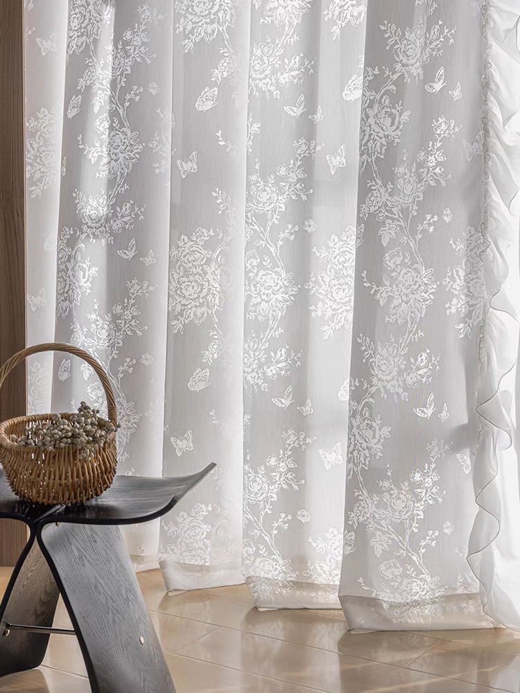Rose Custom Sheer Curtain