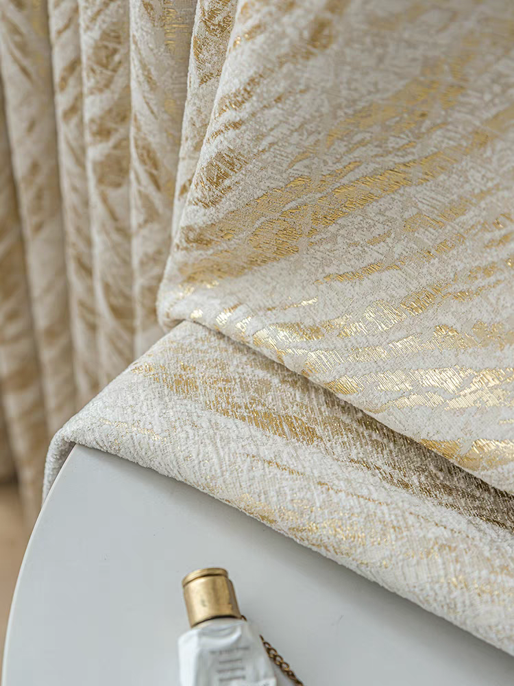 High-end Gilded Thick Chenille Custom Blackout Curtain