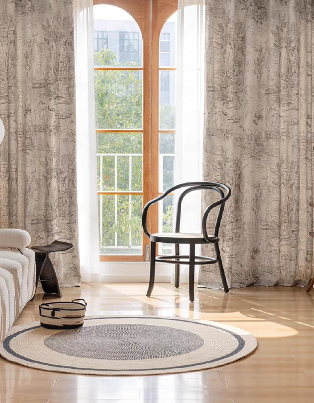 Jungle Wool Jacquard Custom Blackout Curtain