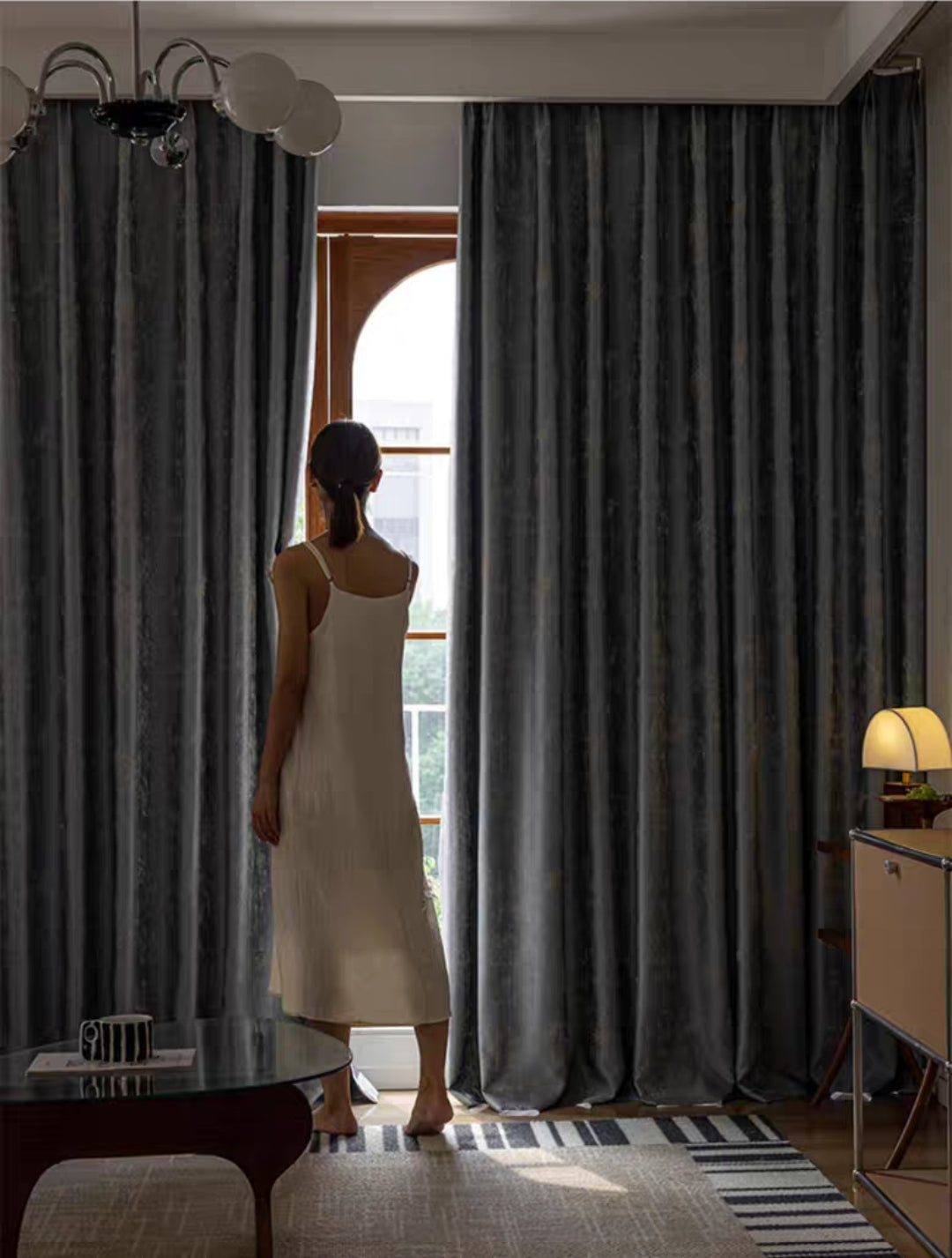 Seaton Textured Noise-Reducing Custom Blackout Curtain