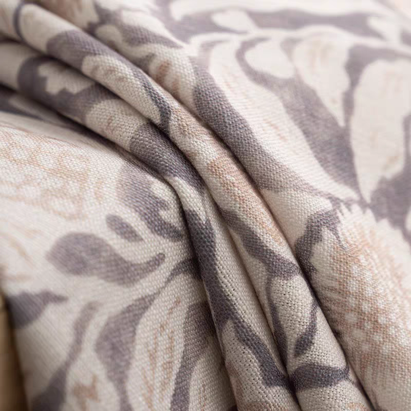 Pomegranate Flower Linen Cotton Custom Curtain