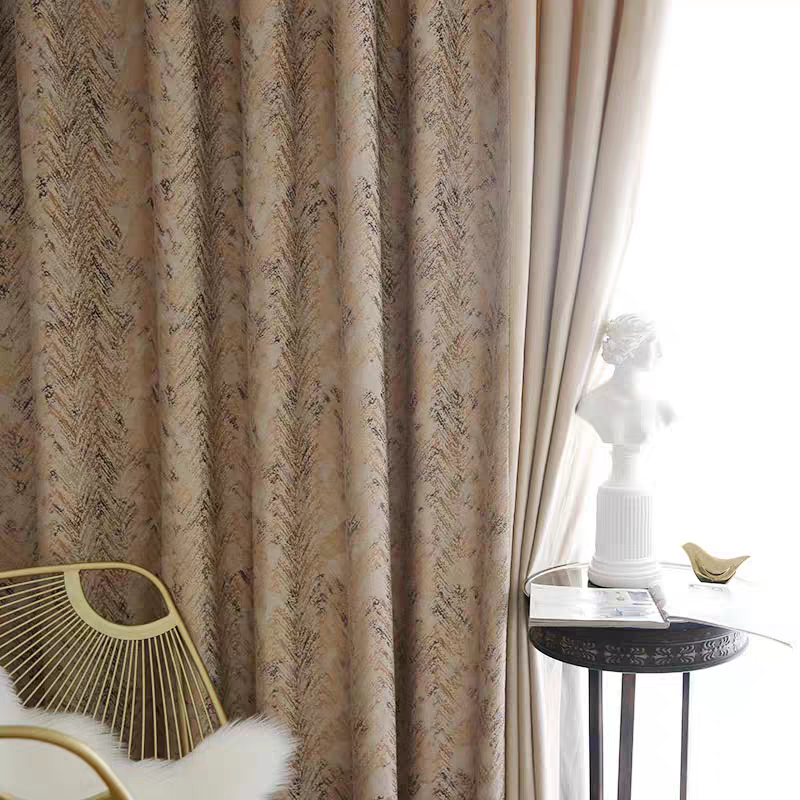 Wave Textured Custom Blackout Curtain