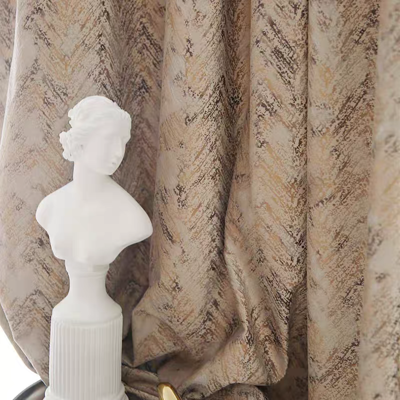 Wave Textured Custom Blackout Curtain