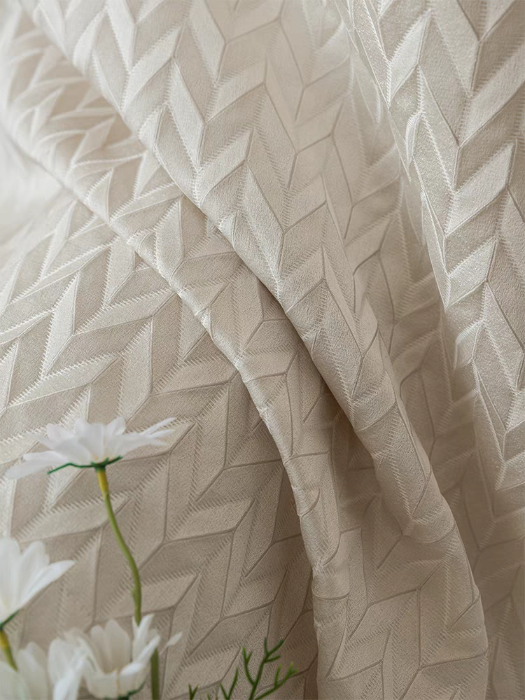 Heavy Cream Linen Cotton Custom Curtain