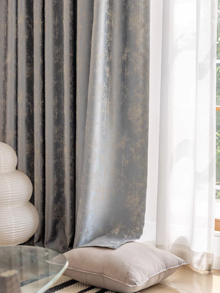 Seaton Textured Noise-Reducing Custom Blackout Curtain