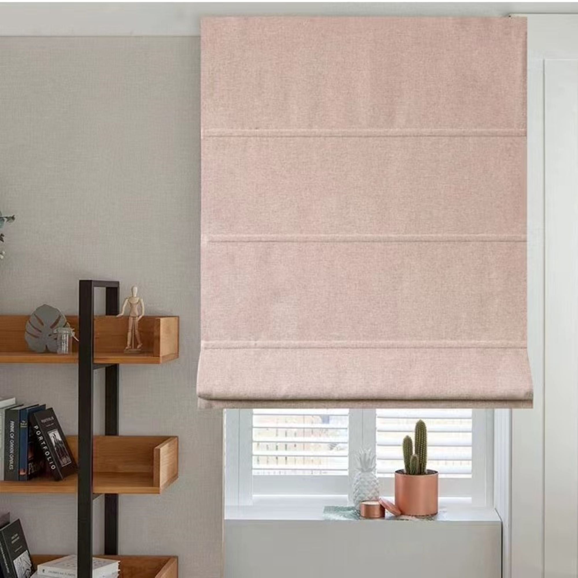 Copy of Quick Fix Washable Roman Window Shades Flat Fold ,Cotton and Linen