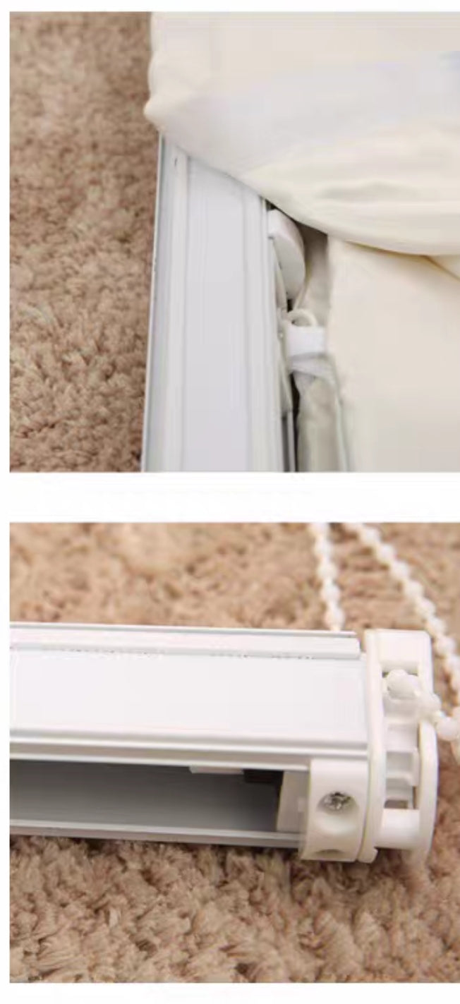 Quick Fix Washable Roman Window Shades Flat Fold - Solid Colors