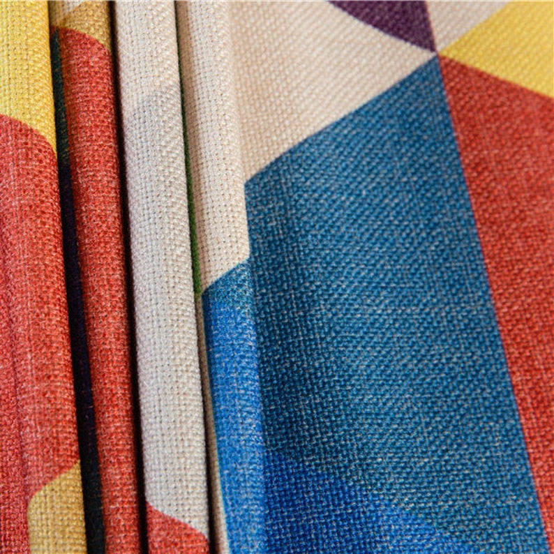 Indoor Outdoor Rectangle Tablecloth 55" x 86", Colorful Triangle