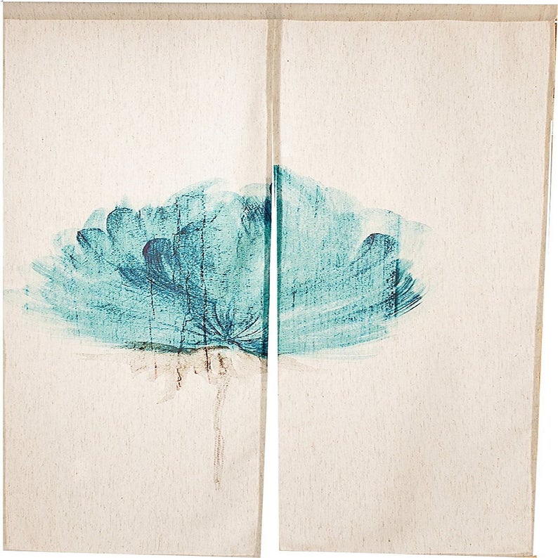 Japanese Noren Curtain Tapestry — Blue Enchantress