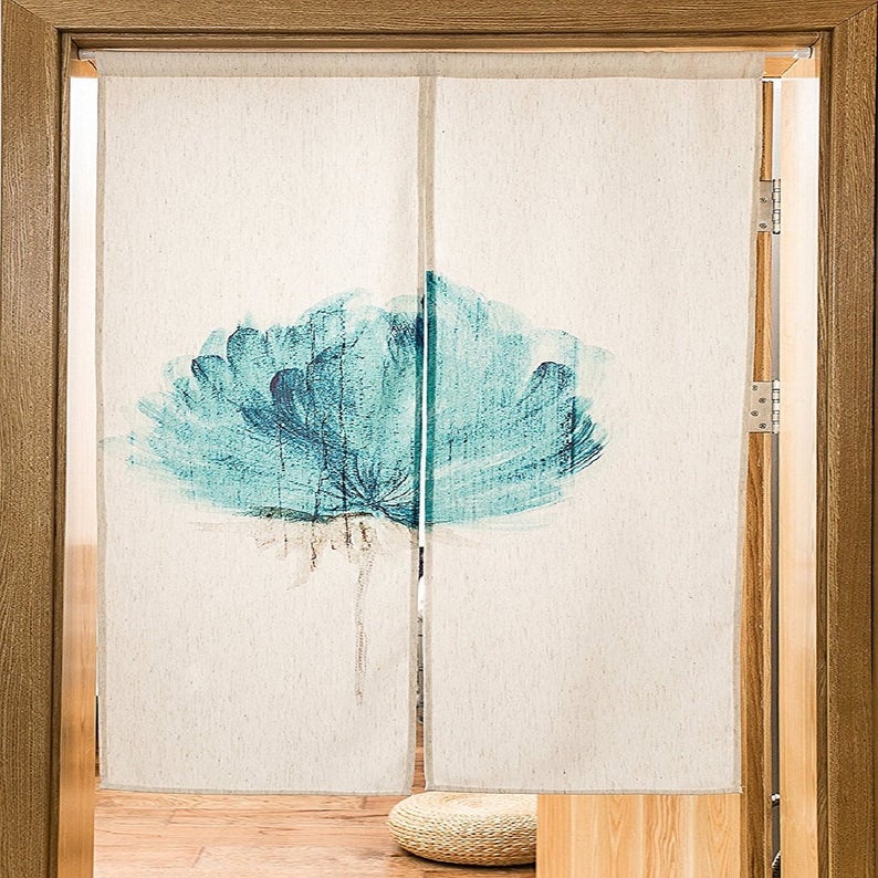 Japanese Noren Curtain Tapestry — Blue Enchantress