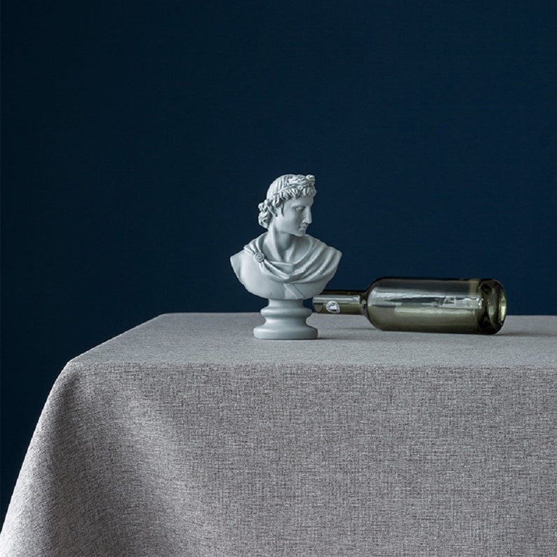 Indoor Outdoor Rectangle Tablecloth 55" x 86", Gray