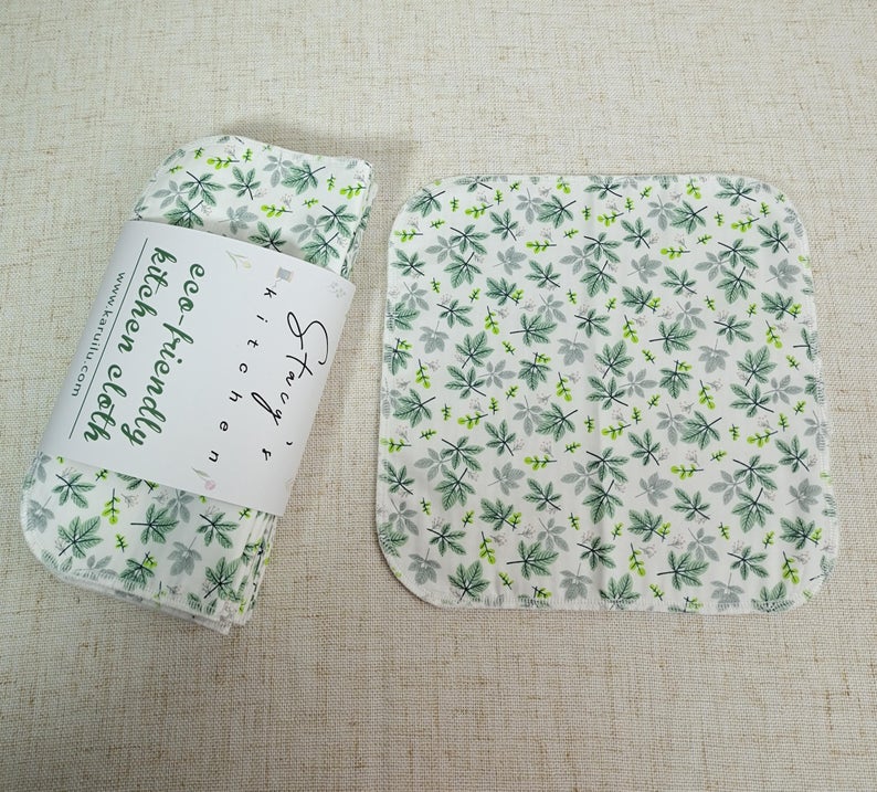 Multi-Use Soft Towel, Set of 12 — Fresh Leaf