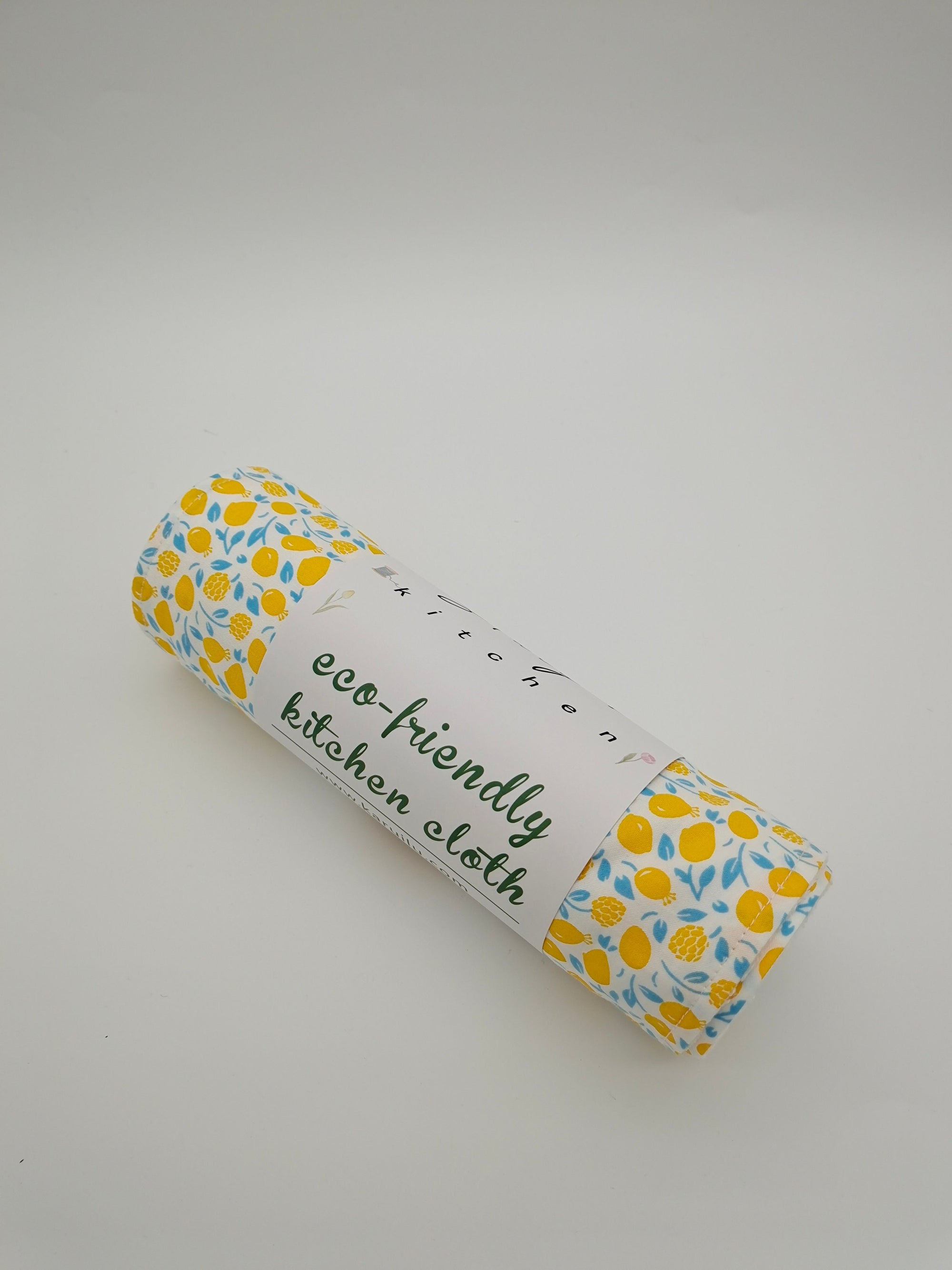 Paperless Kitchen Towels, Zero Waste Dish Towels, Reusable paper towels roll with snaps Kitchen Clothes, eco-friendly，yellow fruit