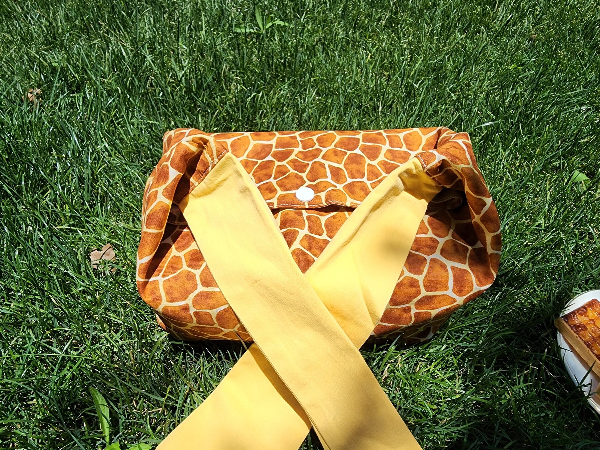 Yellow rock Reusable  lunch bag bento bag, zero waste , Eco Friendly  lunch box cloth School Gift for Kids women