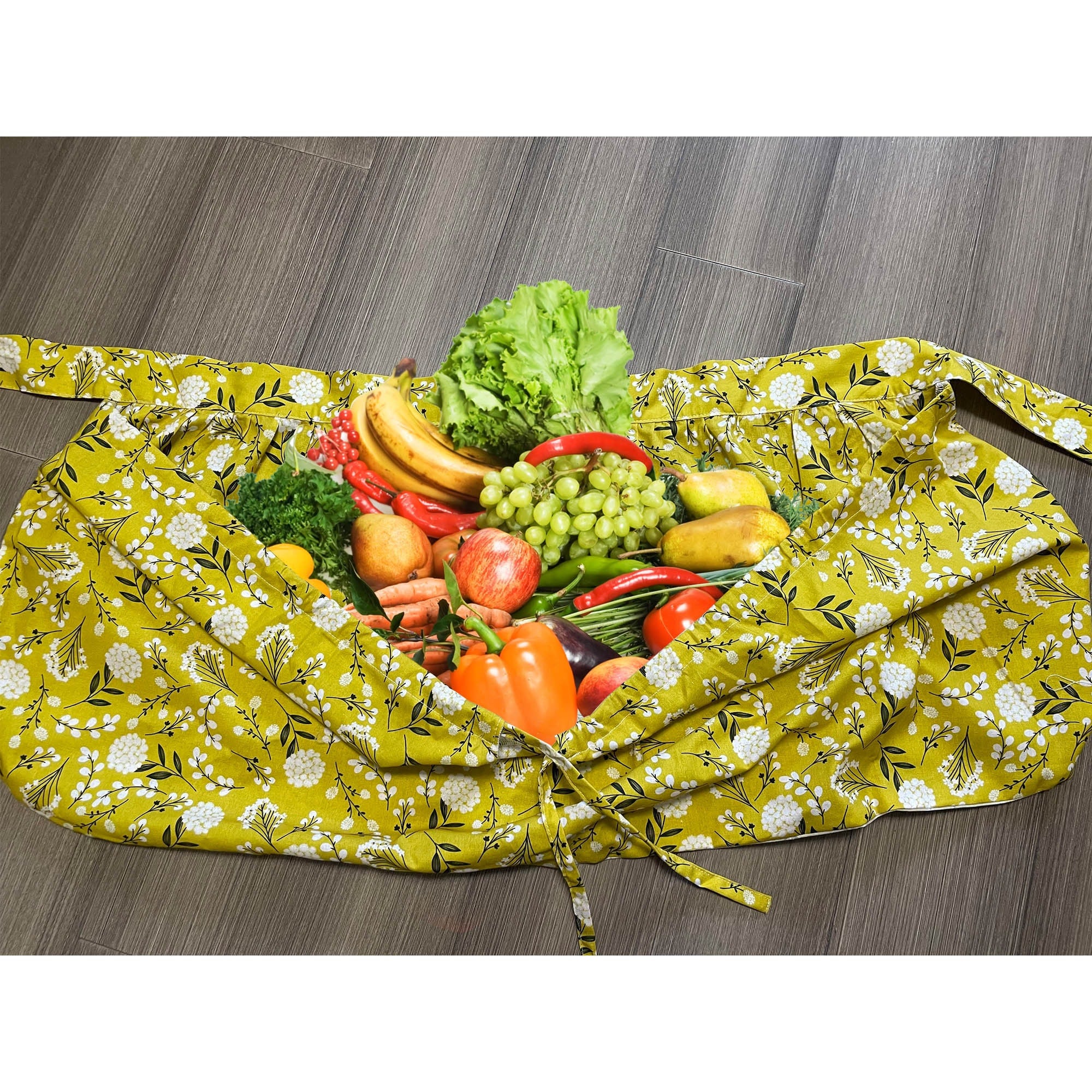 Harvest Apron Gathering Apron, Egg Apron，Cotton Foraging Apron Garden Apron with pockets  Vegetable, Fruit,Christmas gift for adult and kids